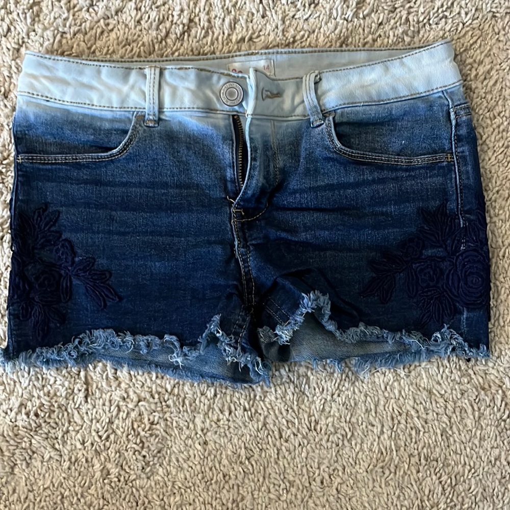 SO Flower Lace Shorts Girls 14